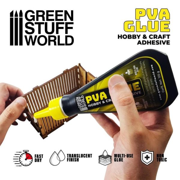 Green Stuff World   Glue PVA glue 250gr - 8435646502243ES - 8435646502243