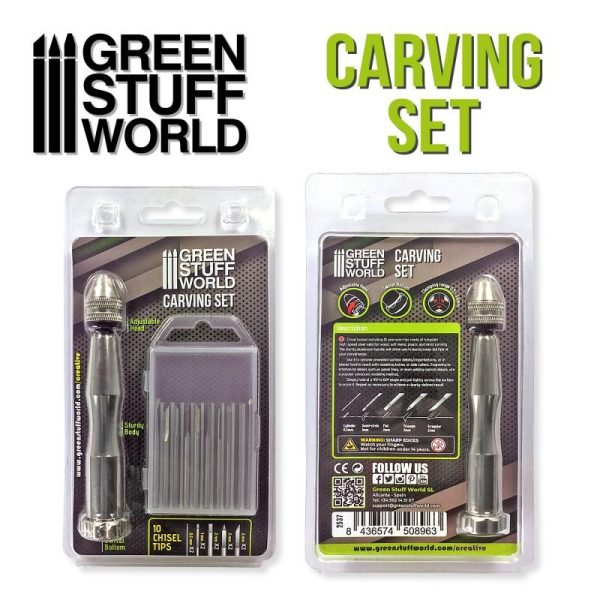 Green Stuff World   Green Stuff World Tools Hobby Carving Set - 8436574508963ES - 8436574508963