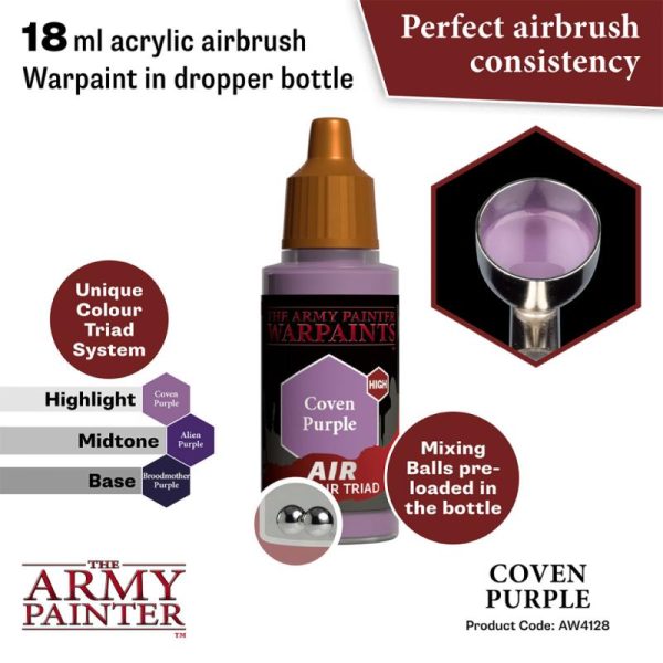 The Army Painter   Warpaint Air Warpaint Air - Coven Purple - APAW4128 - 5713799412880