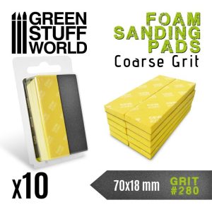Green Stuff World   Sandpaper Foam Sanding Pads 280 grit - 8435646502694ES - 8435646502694