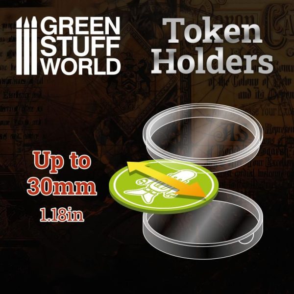 Green Stuff World   Token Sets Token Holders 30mm - 8435646500966ES - 8435646500966
