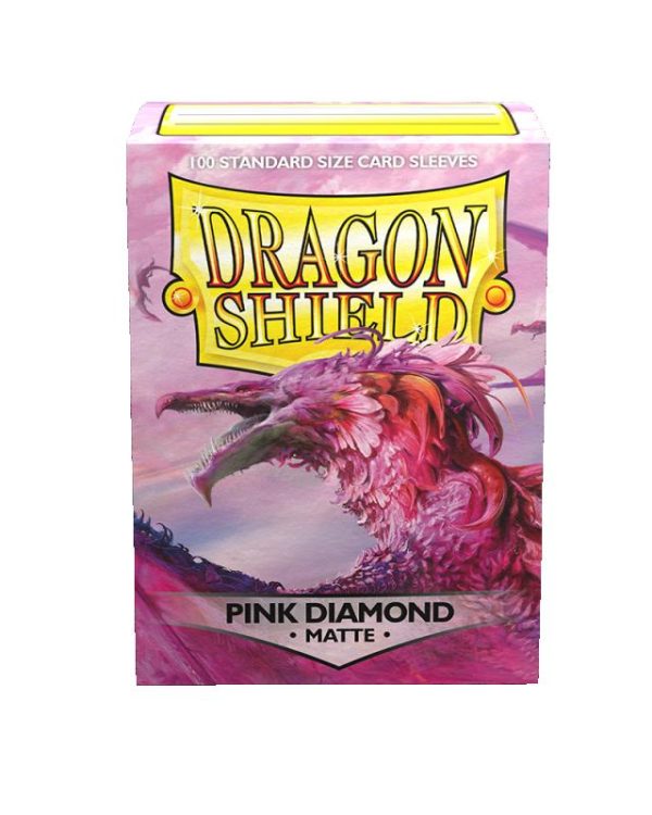 Dragon Shield   Dragon Shield Dragon Shield Sleeves Matte Pink Diamond - DS100MPD - 5706569110390