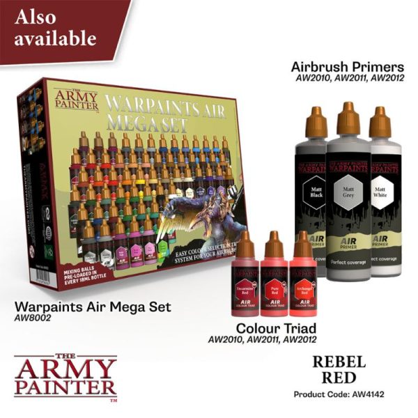 The Army Painter   Warpaint Air Warpaint Air - Rebel Red - APAW4142 - 5713799414280