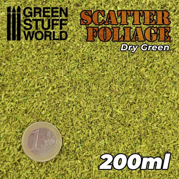 Green Stuff World   Lichen & Foliage Scatter Foliage - Dry Green - 200ml - 8435646506753ES - 8435646506753