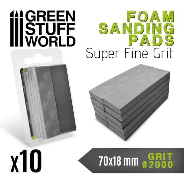 Green Stuff World   Sandpaper Foam Sanding Pads 2000 grit - 8435646502748ES - 8435646502748