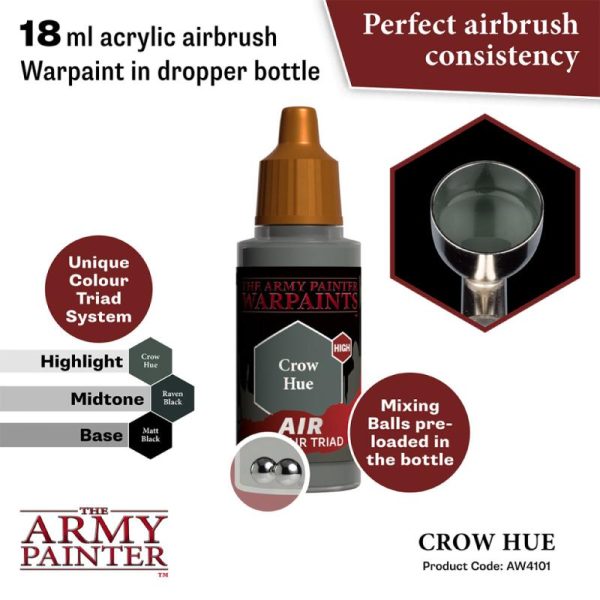 The Army Painter   Warpaint Air Warpaint Air - Crow Hue - APAW4101 - 5713799410183