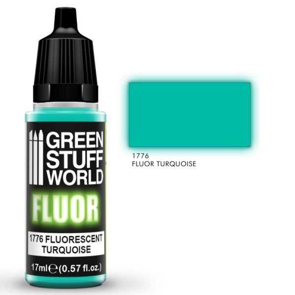 Green Stuff World   Green Stuff World Paints Fluor Paint TURQUOISE - 8436574501353ES - 8436574501353