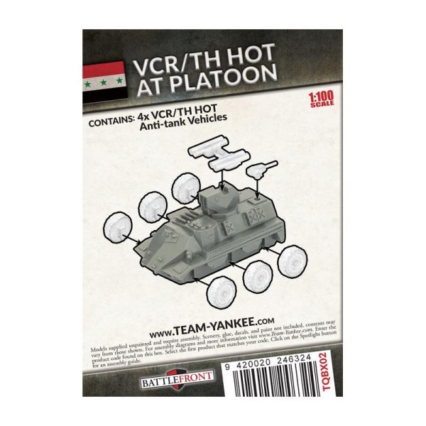 Battlefront Team Yankee  Middle East VCR/TH HOT Anti-tank Platoon (x4) - TQBX02 - 9420020246324