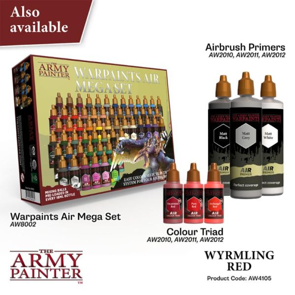 The Army Painter   Warpaint Air Warpaint Air - Wyrmling Red - APAW4105 - 5713799410589