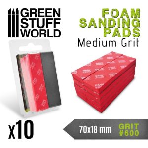 Green Stuff World   Sandpaper Foam Sanding Pads 600 grit - 8435646502717ES - 8435646502717