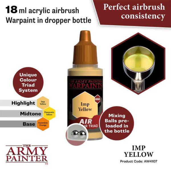 The Army Painter   Warpaint Air Warpaint Air - Imp Yellow - APAW4107 - 5713799410787