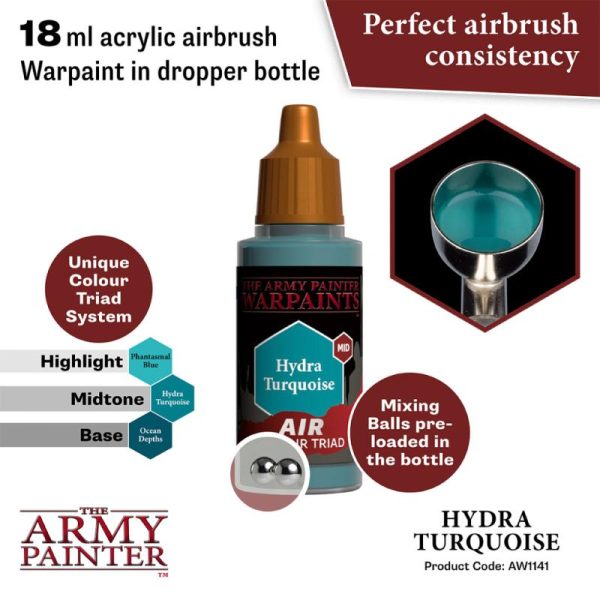 The Army Painter   Warpaint Air Warpaint Air - Hydra Turquoise - APAW1141 - 5713799114180