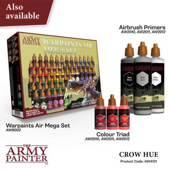 The Army Painter   Warpaint Air Warpaint Air - Crow Hue - APAW4101 - 5713799410183