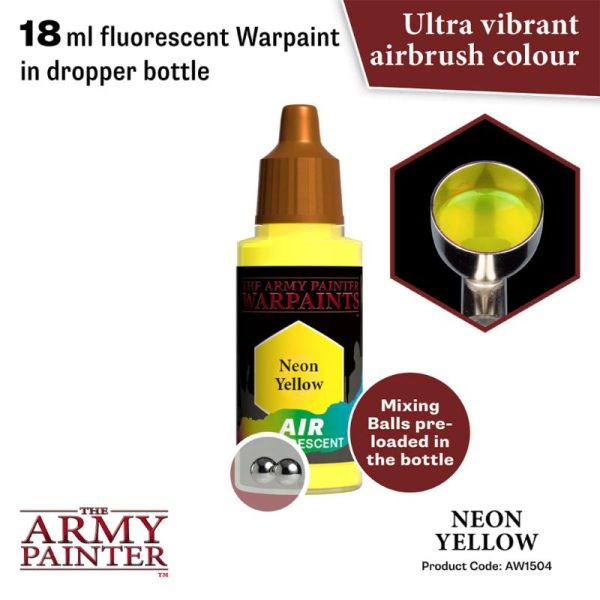 The Army Painter   Warpaint Air Warpaint Air - Neon Yellow - APAW1504 - 5713799150485