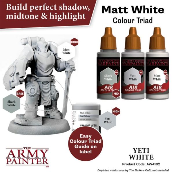 The Army Painter   Warpaint Air Warpaint Air - Yeti White - APAW4102 - 5713799410282