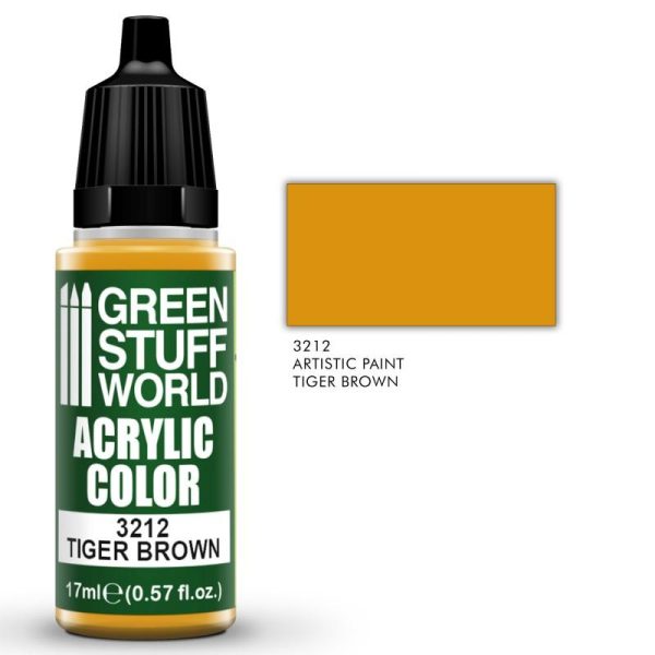 Green Stuff World   Acrylic Paints Acrylic Color TIGER BROWN - 8435646505725ES - 8435646505725