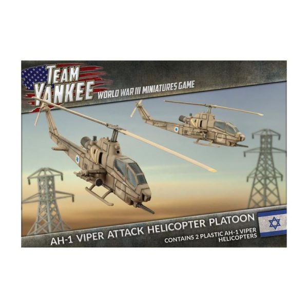 Battlefront Team Yankee  Israelis AH-1 Cobra Attack Helicopter Platoon (x2 Plastic) - TIBX09 - 9420020246218