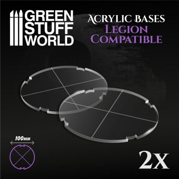 Green Stuff World   Plain Bases Acrylic Bases - Round 100 mm (Legion) - 8435646502519ES - 8435646502519