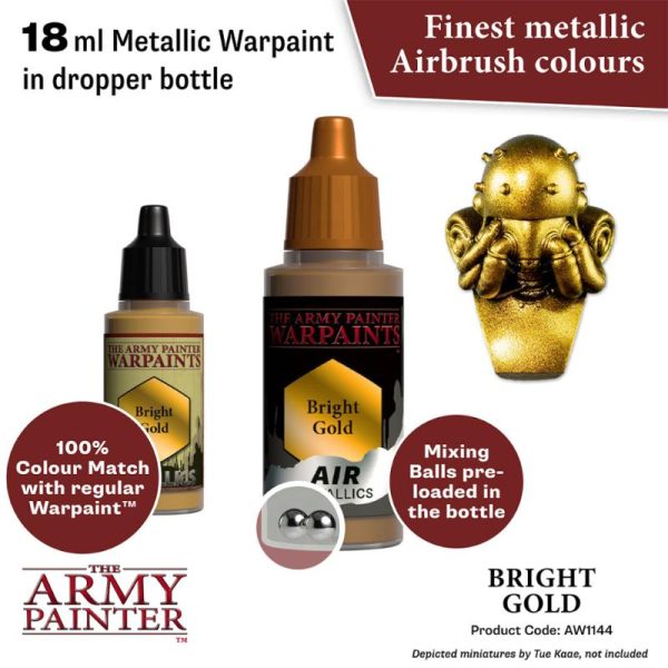 The Army Painter   Warpaint Air Warpaint Air - Bright Gold - APAW1144 - 5713799114487