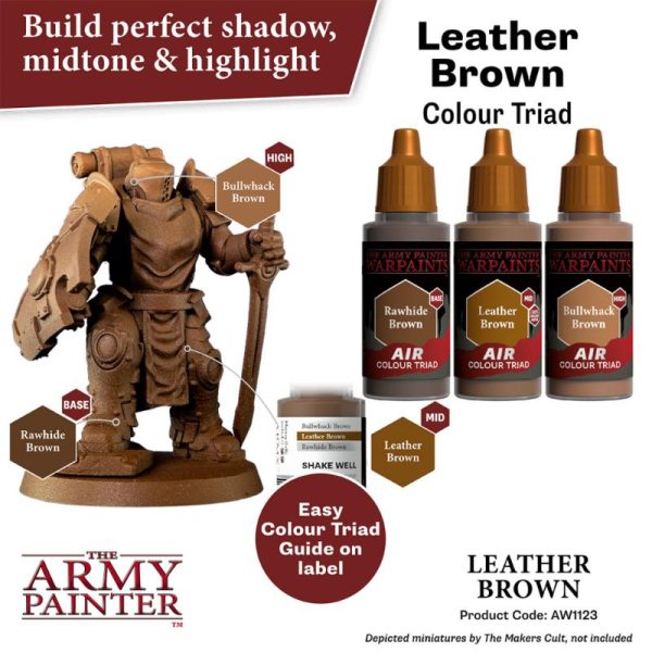 The Army Painter   Warpaint Air Warpaint Air - Leather Brown - APAW1123 - 5713799112384