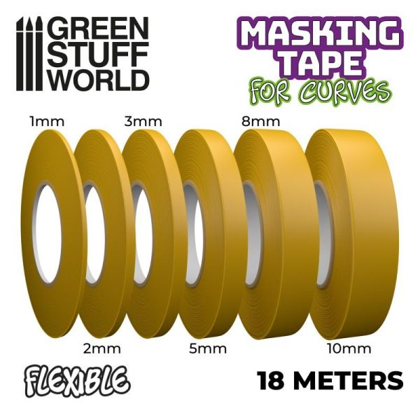 Green Stuff World   Green Stuff World Tools Flexible Masking Tape - 8mm - 8435646504254ES - 8435646504254