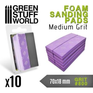 Green Stuff World   Sandpaper Foam Sanding Pads 800 grit - 8435646502724ES - 8435646502724
