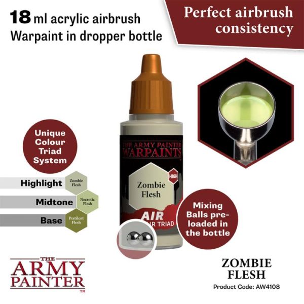 The Army Painter   Warpaint Air Warpaint Air - Zombie Flesh - APAW4108 - 5713799410886