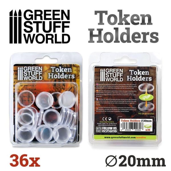 Green Stuff World   Token Sets Token Holders 20mm - 8435646500898ES - 8435646500898