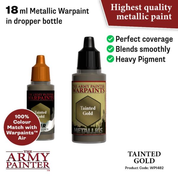 The Army Painter   Warpaint Warpaint - Tainted Gold - APWP1482 - 5713799148208