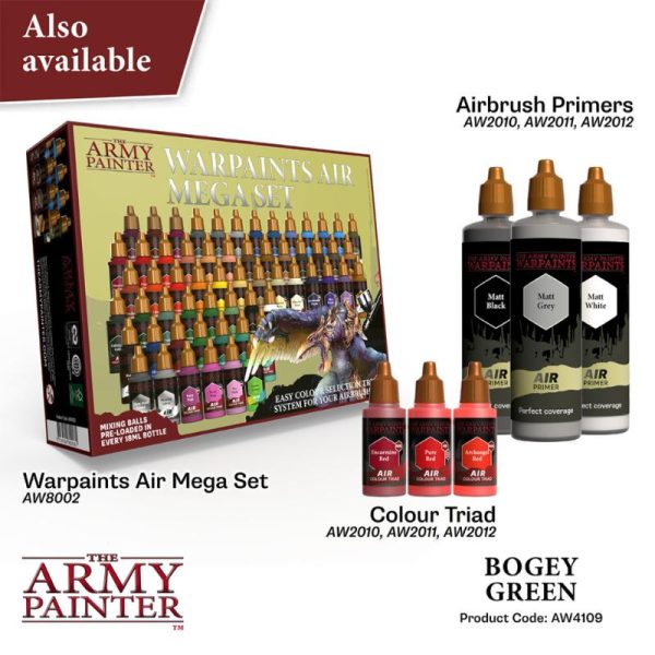 The Army Painter   Warpaint Air Warpaint Air - Bogey Green - APAW4109 - 5713799410985