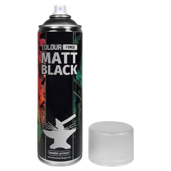 The Colour Forge   Spray Paint Colour Forge Matt Black Spray (500ml) - TCF-SPR-001 - 5060843100508
