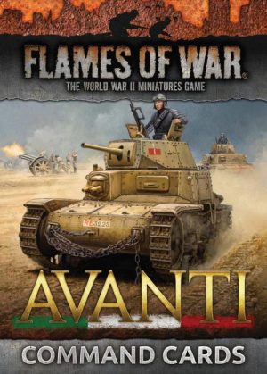 Battlefront Flames of War  Italy Italian Avanti Unit and Command Cards Mid War - FW256-ICB - 9420020256019