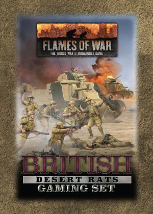 Battlefront Flames of War  United Kingdom British Desert Rats Gaming Set (x20 Tokens x2 Objectives x16 Dice) - TD052 - 9420020254893
