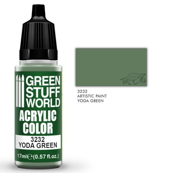 Green Stuff World   Acrylic Paints Acrylic Color YODA GREEN - 8435646505923ES - 8435646505923