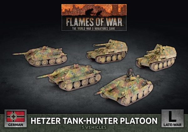 Battlefront Flames of War  Germany Hetzer/Marder Tank Hunter Platoon (x5 Plastic) - GBX167 - 9420020247345