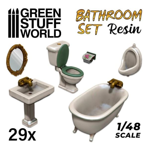 Green Stuff World   Green Stuff World Terrain Resin Set Toilet and WC - 8435646504179ES - 8435646504179
