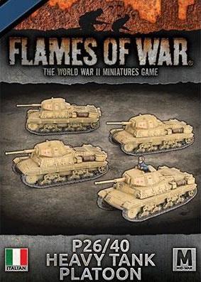 Battlefront Flames of War  Italy P26/40 (75mm) Tanks (x4) - IBX21 - 9420020255715