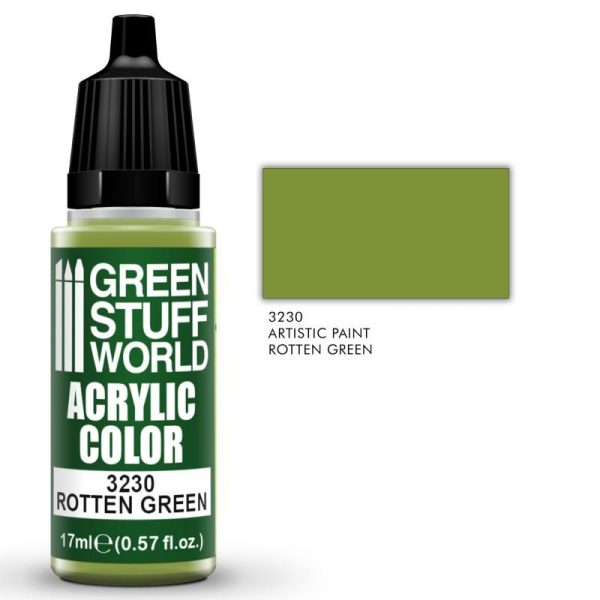 Green Stuff World   Acrylic Paints Acrylic Color ROTTEN GREEN - 8435646505909ES - 8435646505909