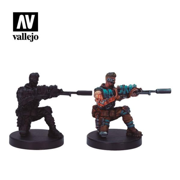 Vallejo   Vallejo Figures AV Vallejo Cyberpunk - Solo Warlock (x8) & Figure - VAL72309 -