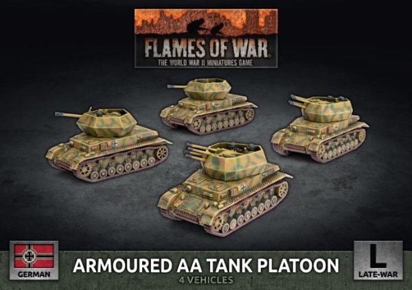 Battlefront Flames of War  Germany Armoured AA Tank Platoon (x4 Plastic) - GBX166 - 9420020247338