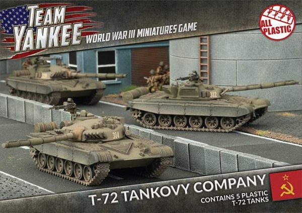 Battlefront Team Yankee  Warsaw Pact T-72B Tank Company (x5 Plastic) - TSBX29 - 9420020255227