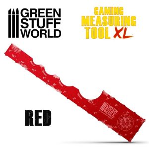 Green Stuff World   Tapes & Measuring Sticks Gaming Measuring Tool - Red 12 inches - 8435646506081ES - 8435646506081