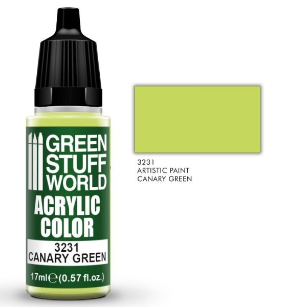 Green Stuff World   Acrylic Paints Acrylic Color CANARY GREEN - 8435646505916ES - 8435646505916