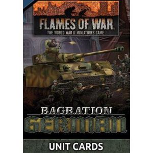 Battlefront Flames of War  Germany Bagration: German Unit Cards (70x Cards) - FW267U - 9420020250208