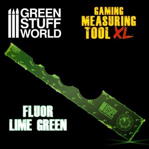 Green Stuff World   Green Stuff World Tools Gaming Measuring Tool - Fluor Lime Green 12 inches - 8435646506074ES - 8435646506074