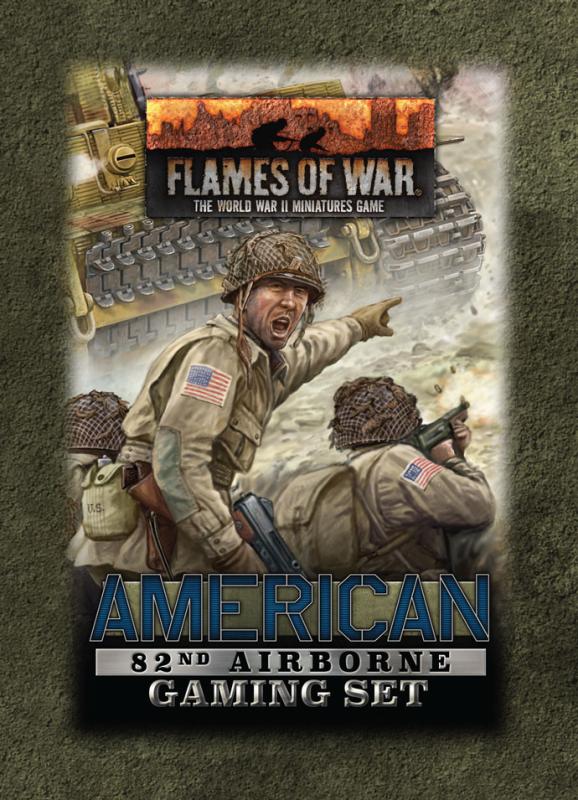 Battlefront Flames of War  Flames of War Essentials 82nd Airborne Tin (x20 Tokens, x2 Objectives, x16 Dice) - TD040 - 9420020253285