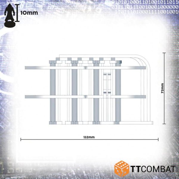 TTCombat   Sci Fi (15mm) Silo Triads - TTSCW-SFX-076 -