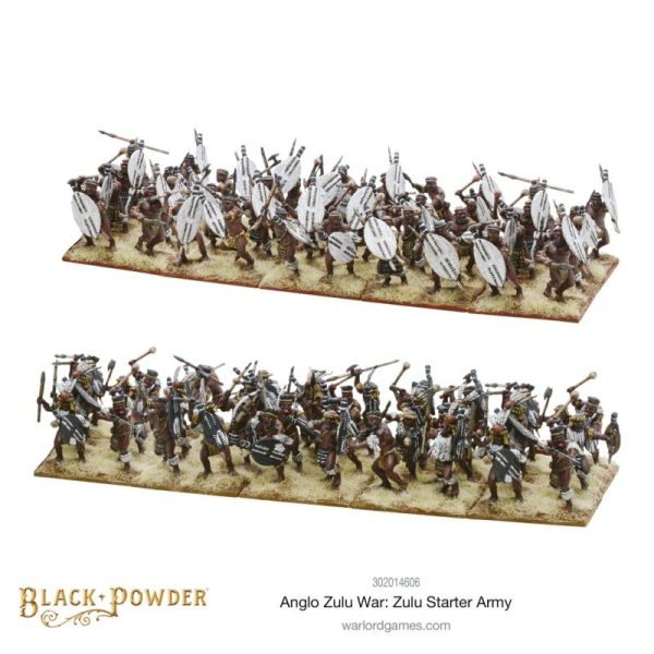Warlord Games Black Powder  Anglo-Zulu War Anglo-Zulu War Zulu Starter Set - 302014606 - 5060393703334