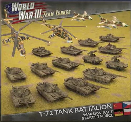 Battlefront Team Yankee  Warsaw Pact Warsaw Pact Starter Force - T-72M Tank Battalion - TWPAB01 - 9420020255203