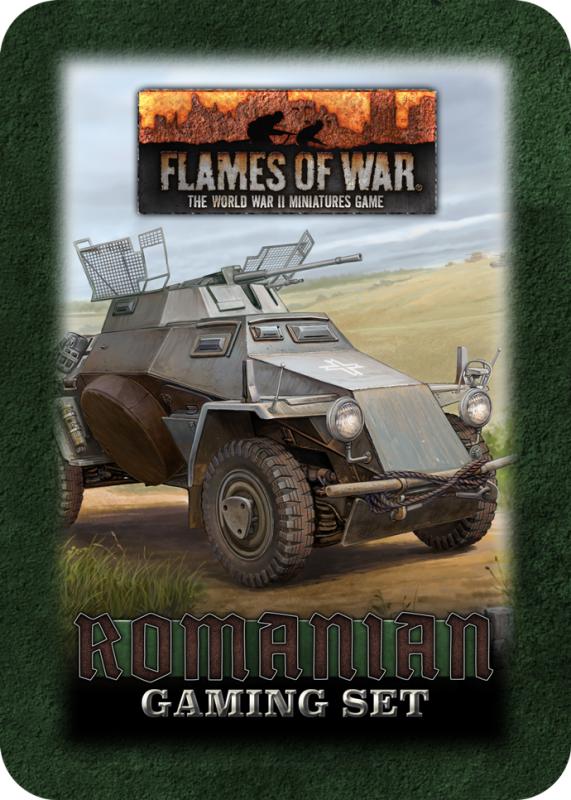 Battlefront Flames of War  Romania Romanian Gaming Set (x20 Tokens, x2 Objectives, x16 Dice) - TD043 - 9420020253315